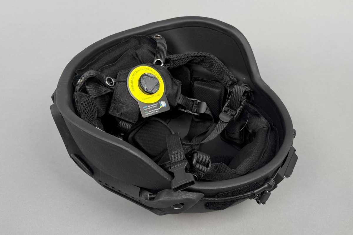 Шлем СВМПЭ тактический Ach mich nij IIIa Ops Core с ушами черный - фото 4