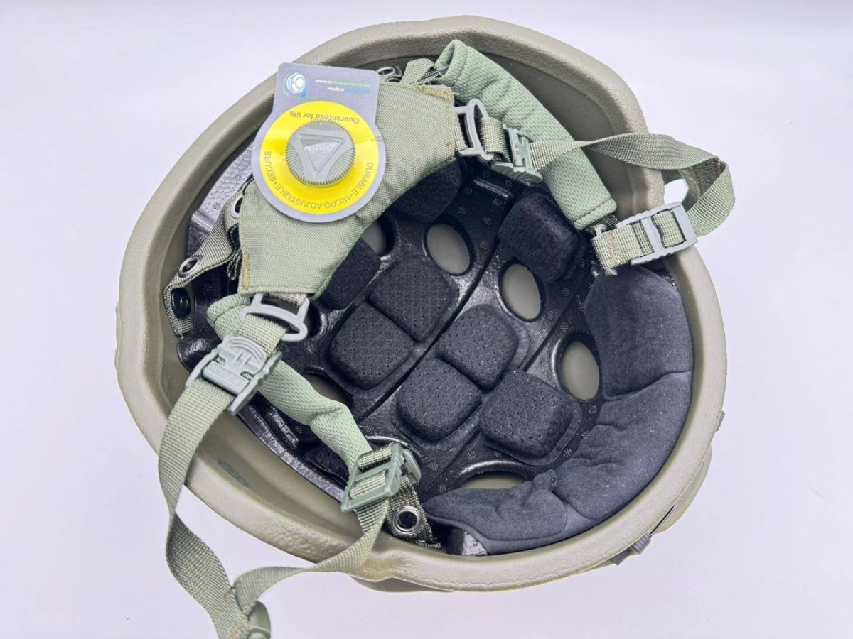 Шлем СВМПЭ тактический Ach mich nij IIIa Ops Core с ушами олива - фото 4