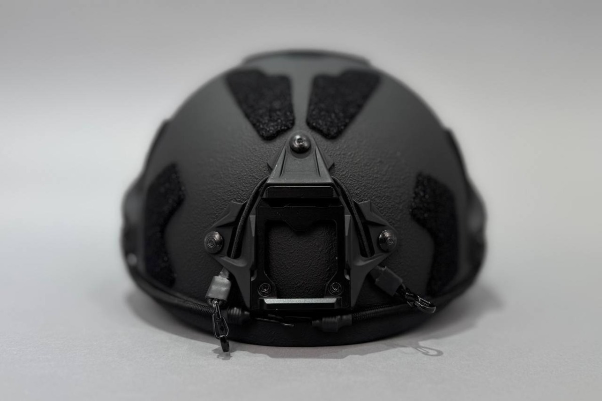 Шлем тактический СВМПЭ Fast Ops Core Венди без ушей черный - фото 2