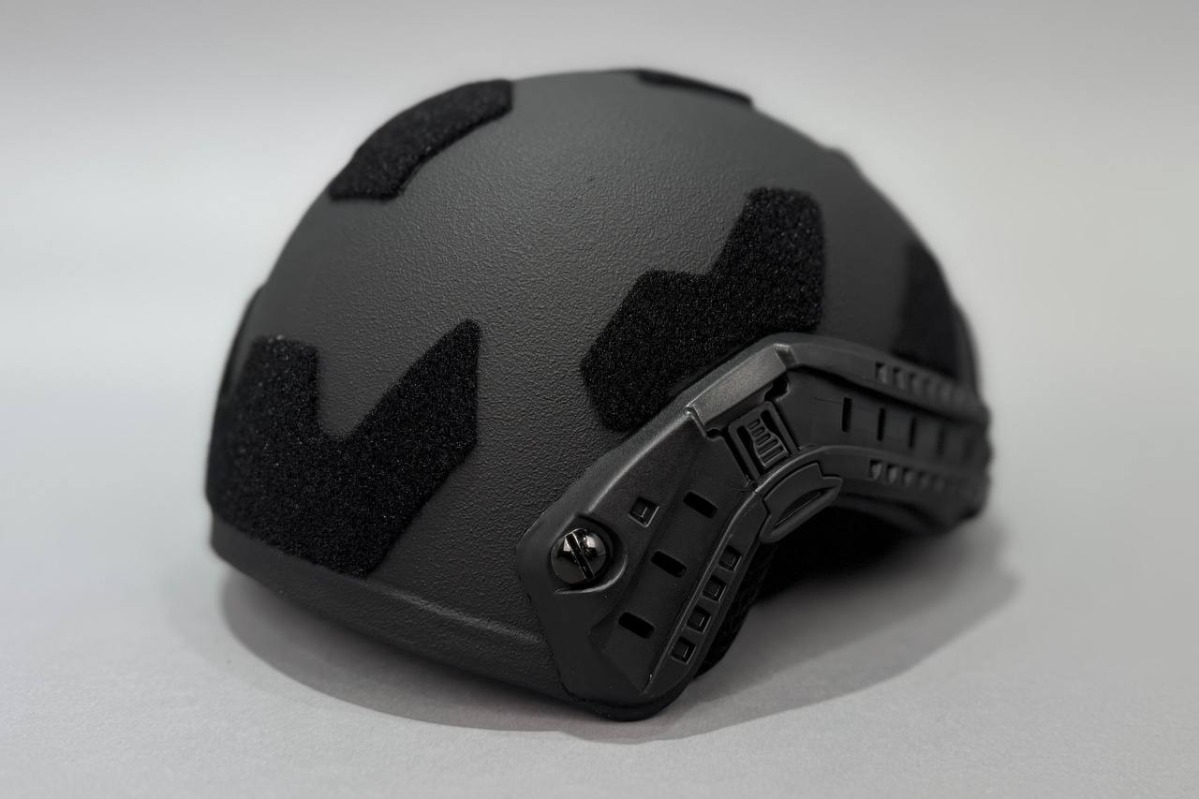 Шлем тактический СВМПЭ Fast Ops Core Венди без ушей черный - фото 3